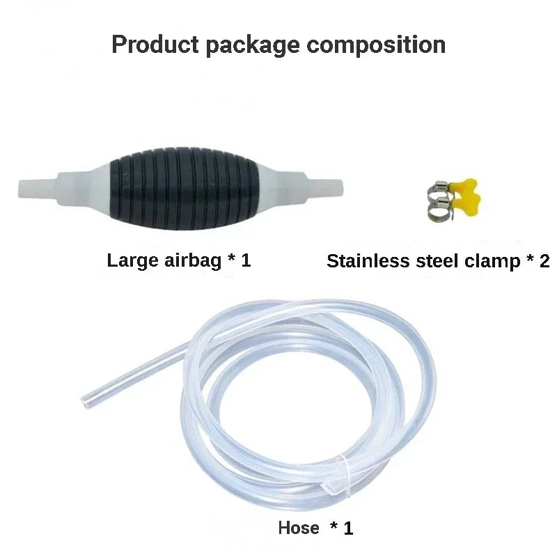 Car Sucker Oil Transfer Fuel Pump Multifunctional Manual Pump for Gasoline Gas Oil Fuel Petrol Diesel Fluid Water Fish Tank MasCar