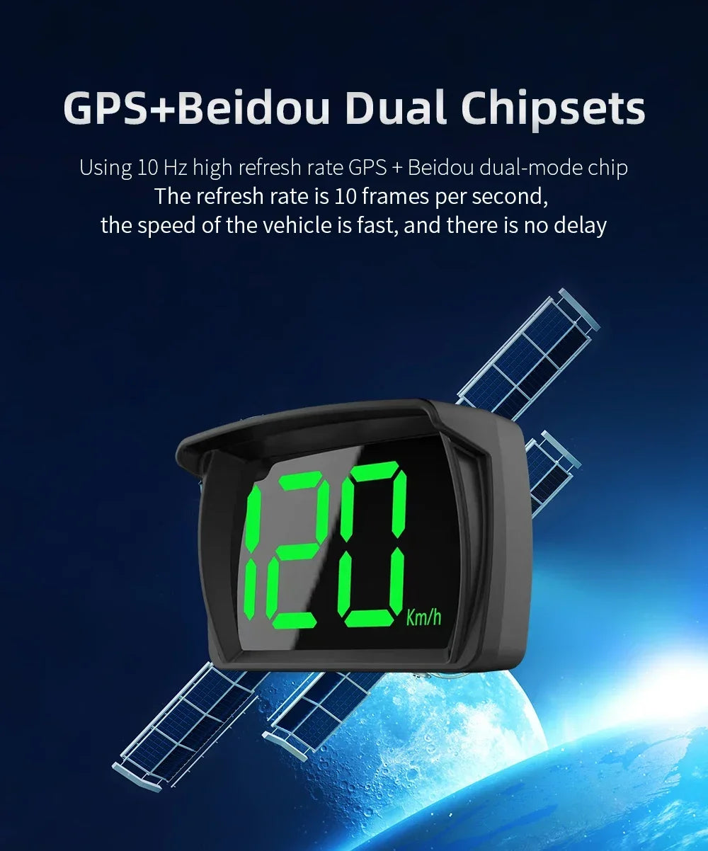 Y03 Digital GPS Speedometer Universal GPS Head up Display HUD Big Font KMH Reminder Meter Car Electronic Displayer Plug and Play MasCar