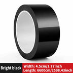 Car -modified color film, High brightness black carbon fibrous PET car interior and exterior sticker, body mid -net modification MasCar