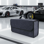 1pc Car Storage Felt Box For Dark Gray Anti Slip Storage Tools Towels Car Accessories Universal Foldable High-Quality Felt Box MasCar