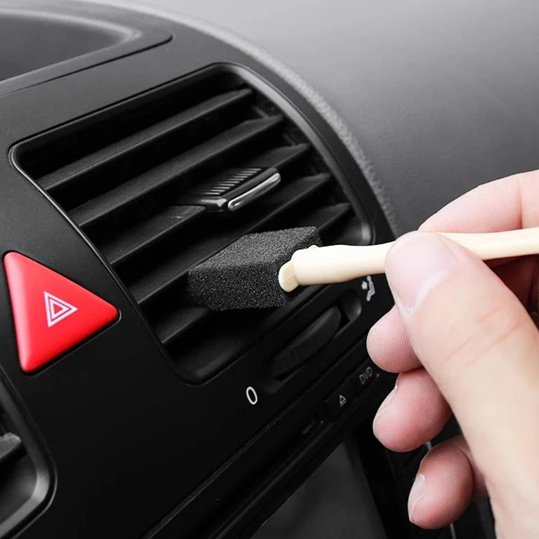 Car Air Conditioner Vent Cleaner Cleaning Brush Detailing Scrub Brush Outlet Wash Duster Dust Removal  Auto Interior Clean Tool MasCar