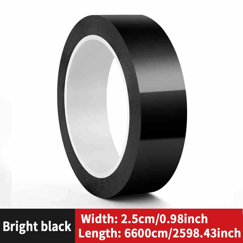 Car -modified color film, High brightness black carbon fibrous PET car interior and exterior sticker, body mid -net modification MasCar