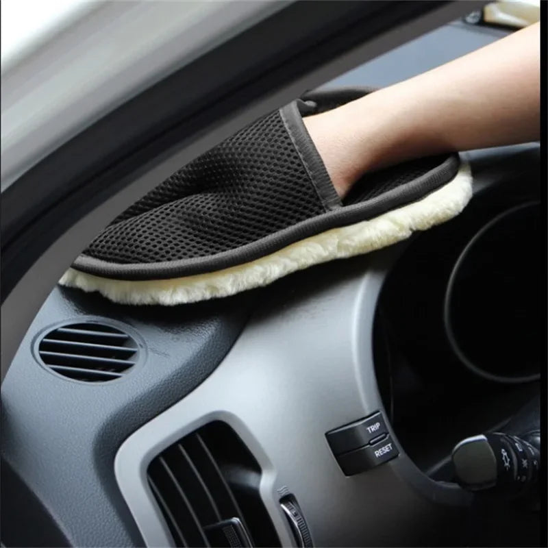 Car Styling Soft Car Wash Cleaning Glove Cleaning Brush Motorcycle Washer Care Products Automotive Cleaning Cloth Towel MasCar