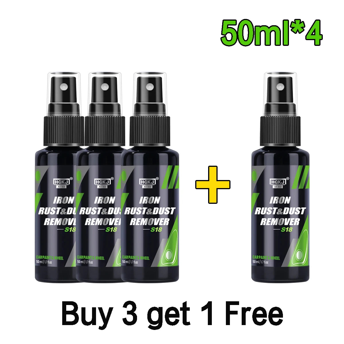 HGKJ Car Paint & Wheel Iron Particles Powder Cleaning Super Rust Dust Remover Spray Metal Surface Defender Auto Rim Cleaner MasCar
