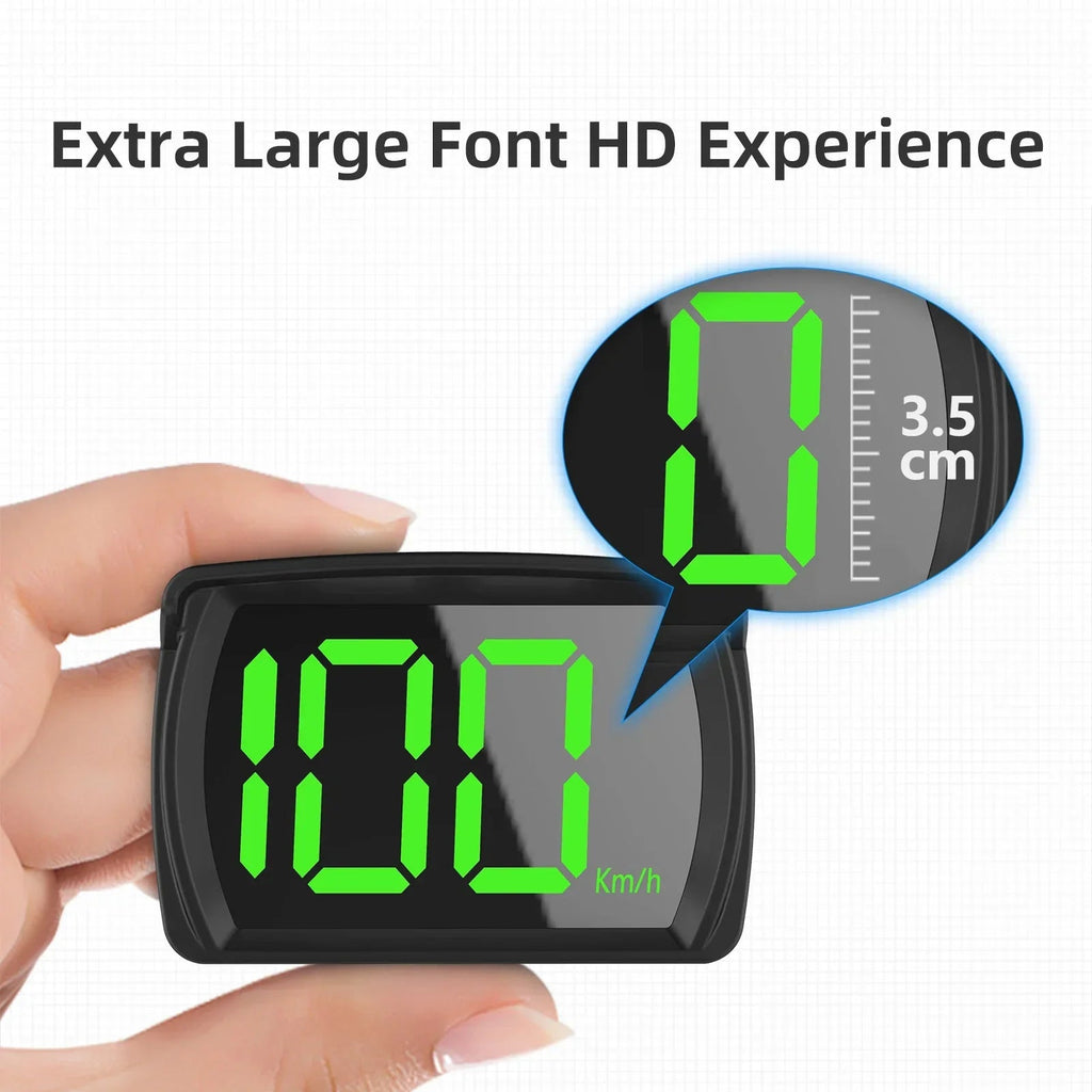 Y03 Digital GPS Speedometer Universal GPS Head up Display HUD Big Font KMH Reminder Meter Car Electronic Displayer Plug and Play MasCar