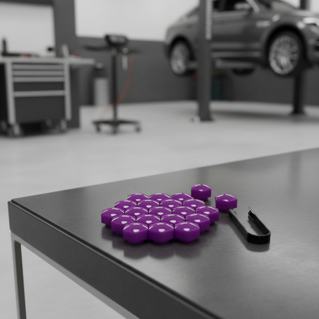 20 Pcs Car Wheel Nut Caps Protection Anti-Rust Auto Hub Car Tire Screw Caps Nut Bolt Covers Caps Exterior Decoration 17/19/21 mm MasCar