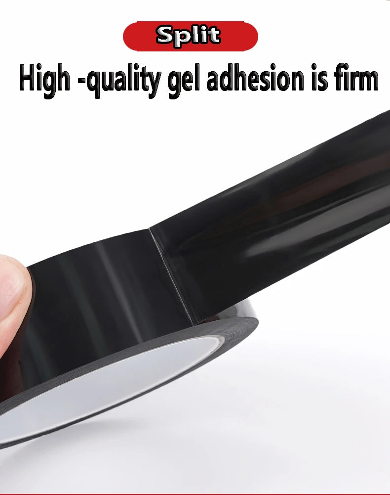 Car -modified color film, High brightness black carbon fibrous PET car interior and exterior sticker, body mid -net modification MasCar