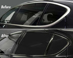 3/5/7/10CM Glossy Black Vinyl Stripes Chrome Delete Vinyl Window Trim Film For Car Interior Hood Roof Pillar MasCar
