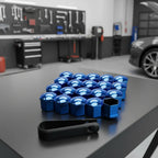 20 Pcs Car Wheel Nut Caps Protection Anti-Rust Auto Hub Car Tire Screw Caps Nut Bolt Covers Caps Exterior Decoration 17/19/21 mm MasCar