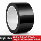 Car -modified color film, High brightness black carbon fibrous PET car interior and exterior sticker, body mid -net modification MasCar