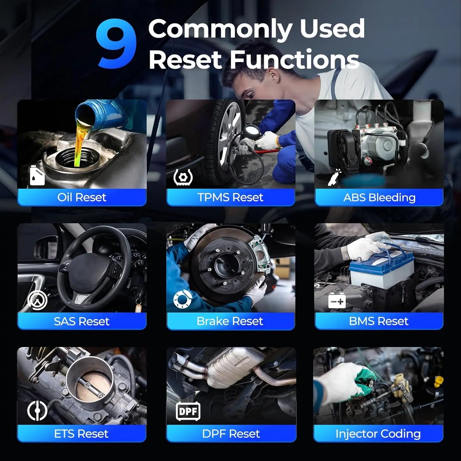 TOPDON Artidiag600S OBD2 Scanner Tool Code Reader Diagnostics Scanner for ABS/SRS/AT/Engine 9 Reset Service Lifetime Upgrade MasCar