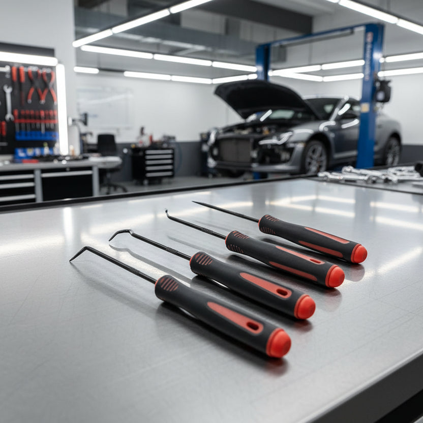 10/4Pcs Precision Pick and Hook Set, Car Auto Oil Seal/O-Ring Seal Gasket Pick Mini Precision Hooks Professional Puller Remover MasCar