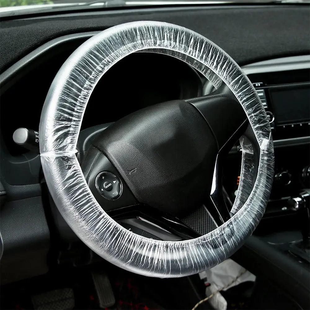 PROTÈGES-VOLANT ET POMMEAU JETABLES – Pack universel 50 pièces MasCar