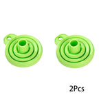 2Pcs Foldable Car Engine Funnel Silicone Liquid Funnel Washer Engine Oil Petrol Change Tools for Motorcycle Car Acesssories MasCar