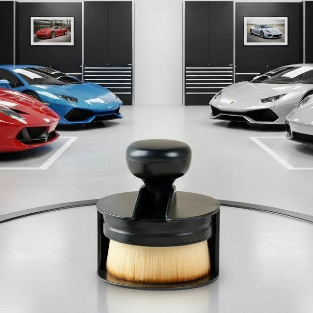 APPLICATEUR / TAMPON DE BRILLANT PNEUS – Avec support de rangement MasCar