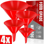 4pcs Car Plastic Funnels Refueling Funnels Tools Oil Filling Equipment Car Motorcycle Refuel Filling Small Funnel MasCar