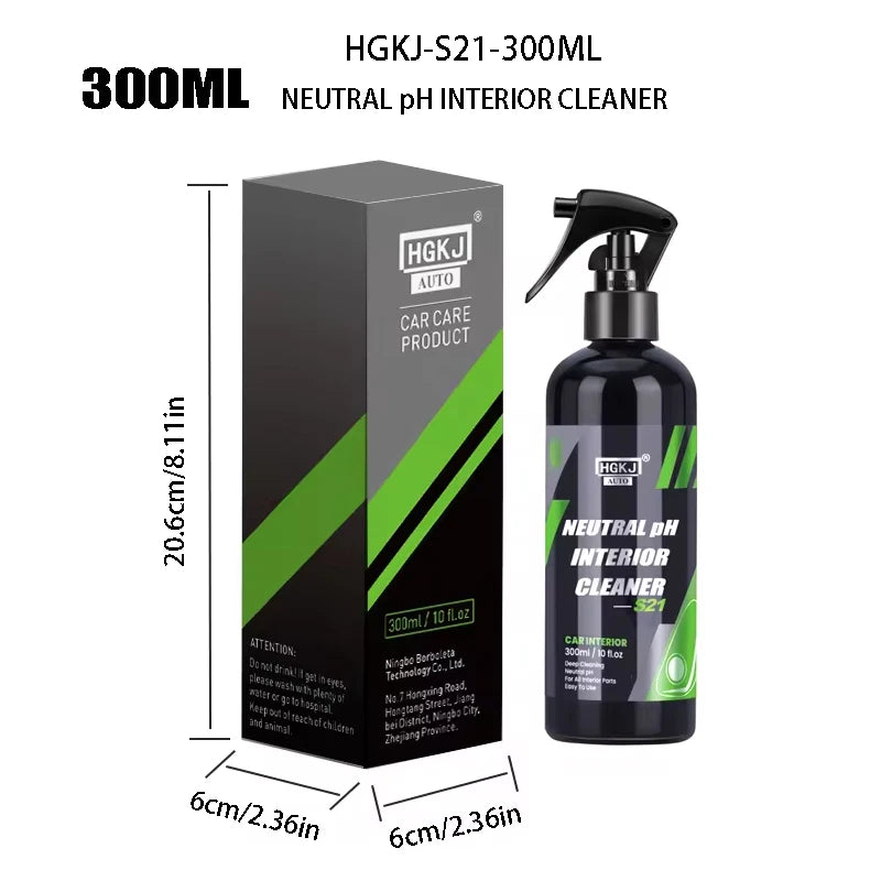 Car Interior Cleaner Agent Ceiling Cleaner Leather Flannel Woven Fabric Water Free Multipurpose Auto Dash Cleaning Tool HGKJ S21 MasCar