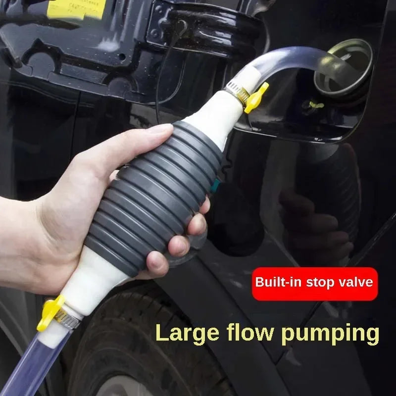 Car Sucker Oil Transfer Fuel Pump Multifunctional Manual Pump for Gasoline Gas Oil Fuel Petrol Diesel Fluid Water Fish Tank MasCar
