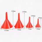 4pcs Car Plastic Funnels Refueling Funnels Tools Oil Filling Equipment Car Motorcycle Refuel Filling Small Funnel MasCar