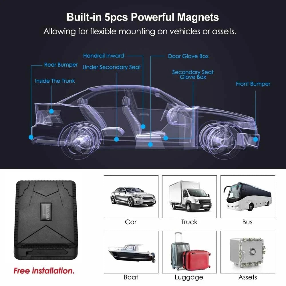 4G Car GPS Tracker   TKSTAR  TK915 GPS Locator 10000mAh Magnet Waterproof IP65 GPS Car Tracker Tamper Alert LIFETIME FREE APP MasCar