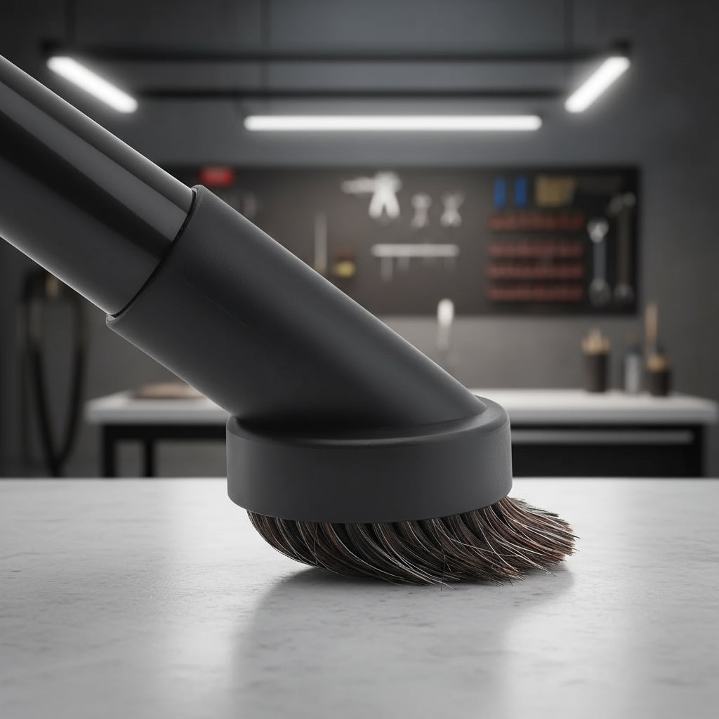 35mm to 32mm Vacuum Cleaner Adapter with Inner Diameter 32mm Bristle Length 25mm Round Brush, Vacuum Cleaner Adapter Kit MasCar