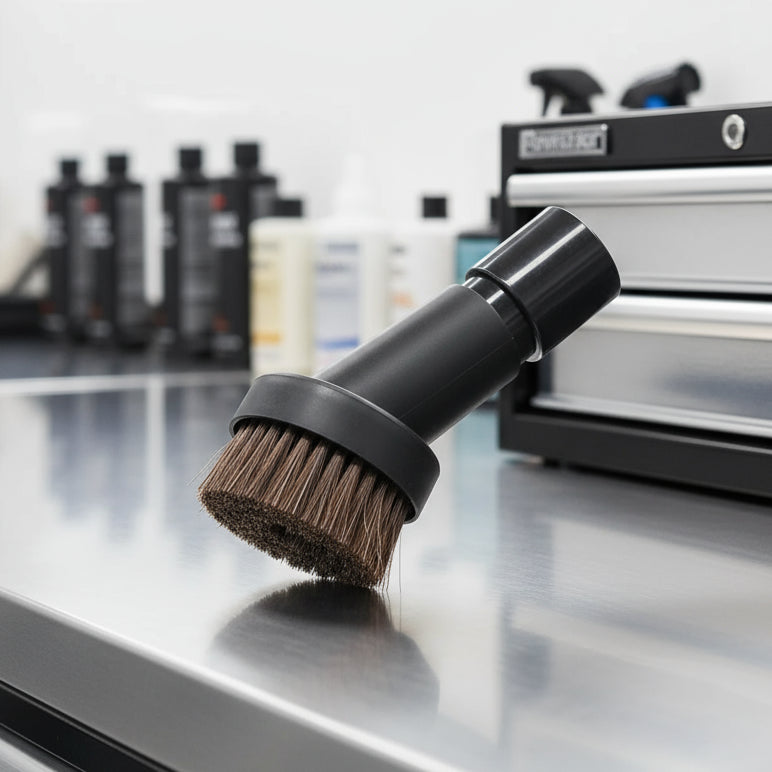 35mm to 32mm Vacuum Cleaner Adapter with Inner Diameter 32mm Bristle Length 25mm Round Brush, Vacuum Cleaner Adapter Kit MasCar