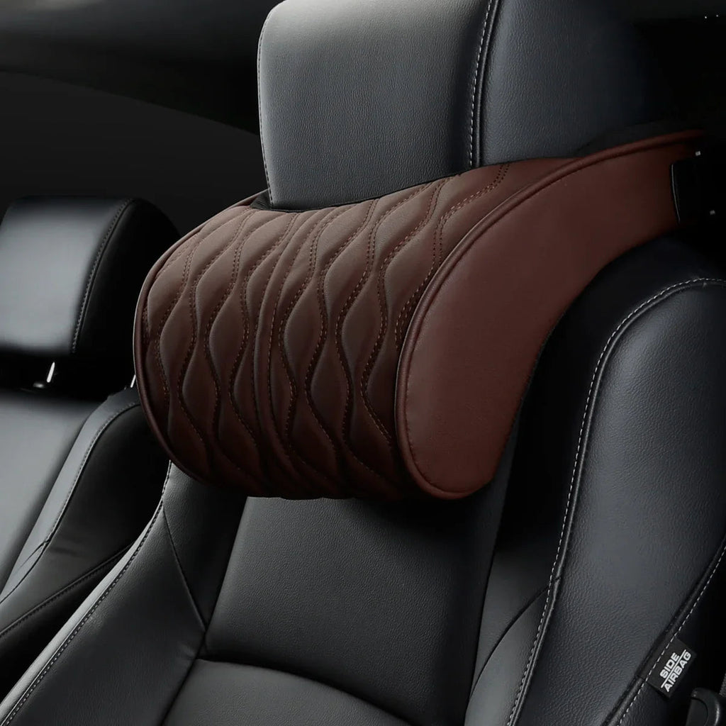 COUSSIN DE NUQUE & LOMBAIRE AUTO – Confort mémoire de forme et design cuir MasCar