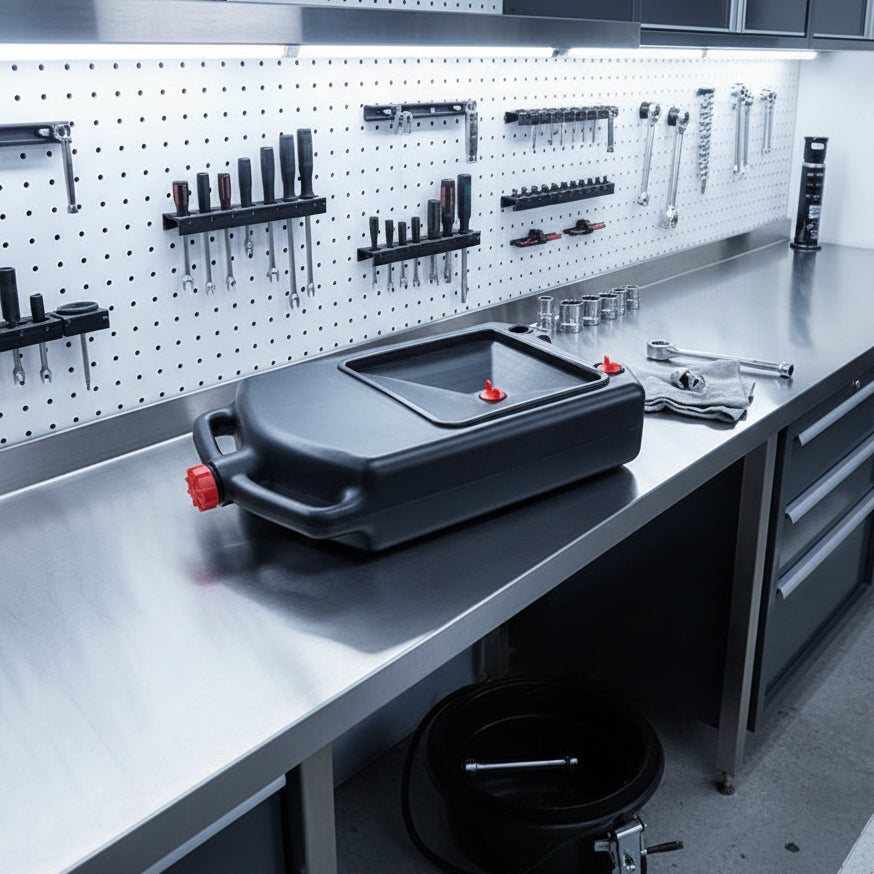 1PC 8-15L Plastic PE Oil Collecting Pot Oil Tray Tool Parts Car Waste Oil Tray Oil Basin Auto Repair Tools Oil Receiver Oil Pour MasCar