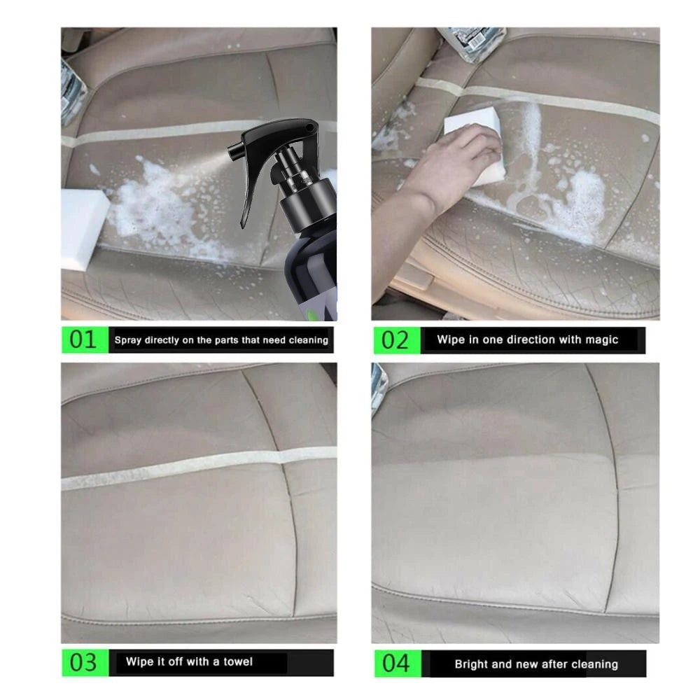 Car Interior Cleaner Agent Ceiling Cleaner Leather Flannel Woven Fabric Water Free Multipurpose Auto Dash Cleaning Tool HGKJ S21 MasCar