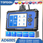 TOPDON Artidiag600S OBD2 Scanner Tool Code Reader Diagnostics Scanner for ABS/SRS/AT/Engine 9 Reset Service Lifetime Upgrade MasCar