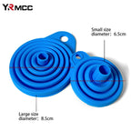 2Pcs Foldable Car Engine Funnel Silicone Liquid Funnel Washer Engine Oil Petrol Change Tools for Motorcycle Car Acesssories MasCar
