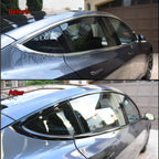 3/5/7/10CM Glossy Black Vinyl Stripes Chrome Delete Vinyl Window Trim Film For Car Interior Hood Roof Pillar MasCar