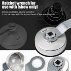 Podofo 15pcs Cap Oil Filter Wrench Socket Set Car Hand Remover Tool Kit 1/2"Square Drive Car Fuel Filtering Device Wrench Set MasCar