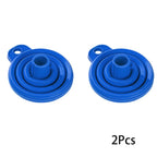 2Pcs Foldable Car Engine Funnel Silicone Liquid Funnel Washer Engine Oil Petrol Change Tools for Motorcycle Car Acesssories MasCar