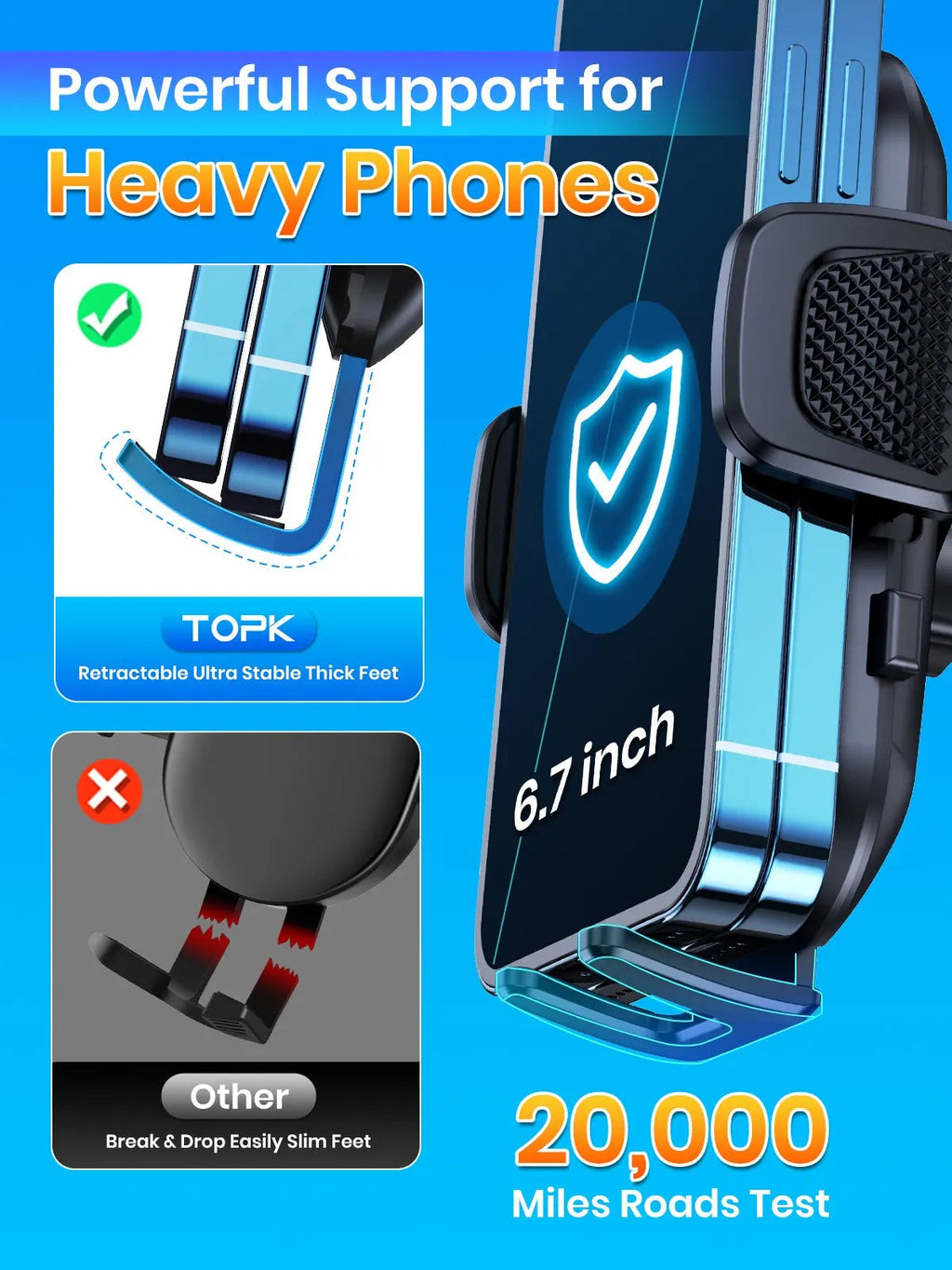 TOPK Car Phone Holder Gravity Stand for iPhone Xiaomi Samsung Car Mobile Support for Dashboard Windshield Air Vent Phone Mount MasCar