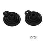 2Pcs Foldable Car Engine Funnel Silicone Liquid Funnel Washer Engine Oil Petrol Change Tools for Motorcycle Car Acesssories MasCar